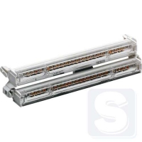 Клеммник 2-рядный PE N 2x25 11х16мм 14х10мм Hager KM25A