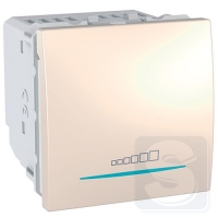 Димер нажимний 20-350Вт Unica слонова кістка MGU3.515.25 Schneider