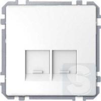 Розетка одинарная RJ45 Белый лотос Merten D-Life