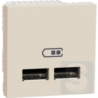 Розетка USB 5в/2100 мА, бежевый, Schneider UNICA NEW 