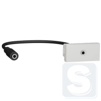 Розетка Minijack, белый, 1 модуль, UNICA NEW NU343318