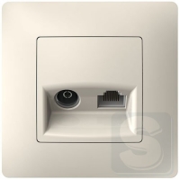 Розетка TV + RJ45 TV + компью PLK0911131-3