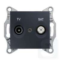 Розетка TV конечная ТV-SAT Schneider Sedna SDN3401670 графит