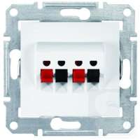 Аудио розетка на 4 контакта Sedna SDN5400121 белая-2