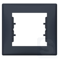 Рамка на 1 пост Schneider Sedna SDN5800170 графит