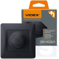 Диммер черный графит 600Вт Videx VF-BNDM600-BG 