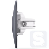 Розетка черный графит TV одинарная Videx VF-BNSK1TVME-BG -4