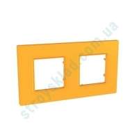 Рамка на 2 поста Schneider Unica Quadro MGU4.704.29 цвет Cytrus