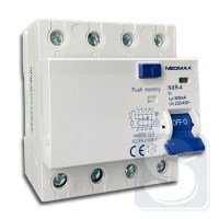 УЗО Дифреле 4Р 25А 6кА 30мА 230V NEOMAX NXR4-030-025