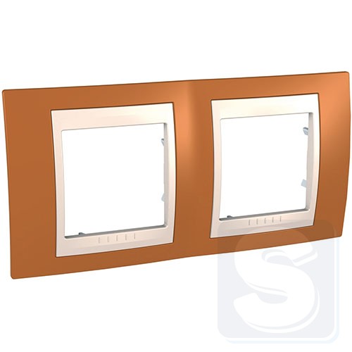 Рамка двухместная Schneider Unica Plus О MGU6.004.569