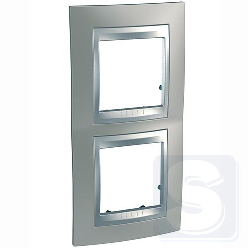 Рамка 2-я вертикальная Schneider Unica T MGU66.004V.039