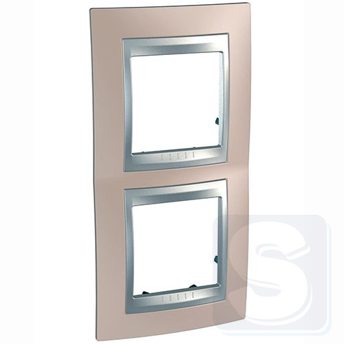 Рамка 2-я вертикальная Schneider Unica T MGU66.004V.096