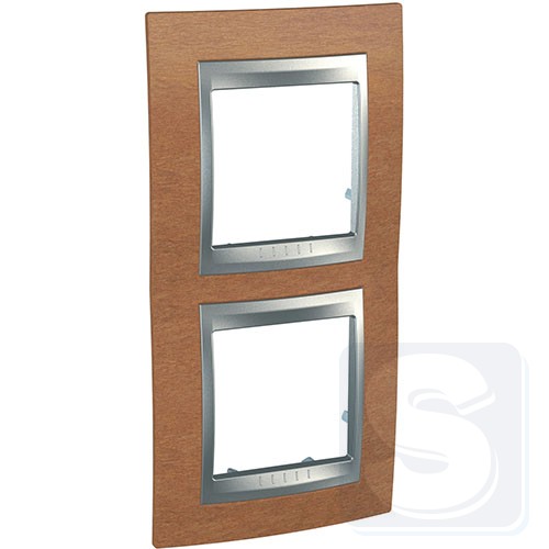 Рамка 2-я вертикальная Schneider Unica T MGU66.004V.0M2