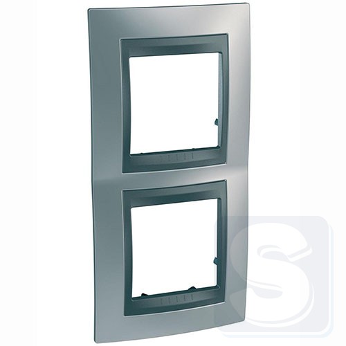 Рамка 2-я вертикальная Schneider Unica T MGU66.004V.238