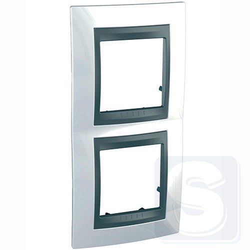 Рамка 2-я вертикальная Schneider Unica T MGU66.004V.292