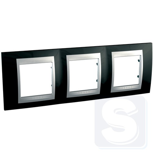Рамка 3-я Schneider Unica Top Черный род MGU66.006.093