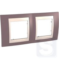 Рамка двухместная Schneider Unica Plus Л MGU6.004.576