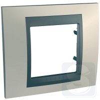 Рамка 1-я Schneider Unica Top Титановый/ MGU66.002.295