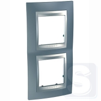 Рамка 2-я вертикальная Schneider Unica T MGU66.004V.097