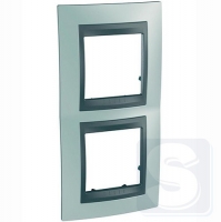 Рамка 2-я вертикальная Schneider Unica T MGU66.004V.294