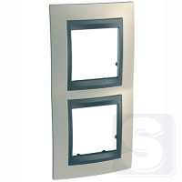 Рамка 2-я вертикальная Schneider Unica T MGU66.004V.295