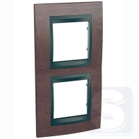 Рамка 2-я вертикальная Schneider Unica T MGU66.004V.2M4