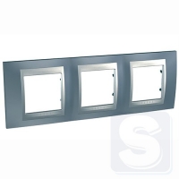 Рамка 3-я Schneider Unica Top Металлик/А MGU66.006.097