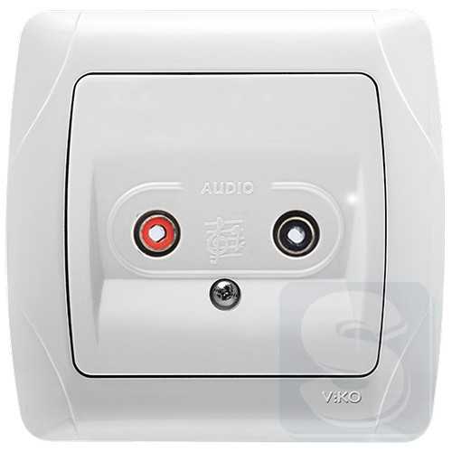 Аудиорозетка Viko Carmen 90561037 белый-2