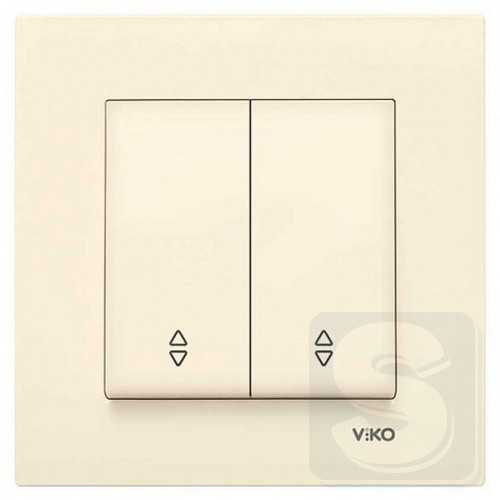 Двойной Переключатель Viko Karre 90960117 крем