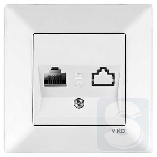 Компьютерная розетка rj-45 Viko Meridian 90970032 белый