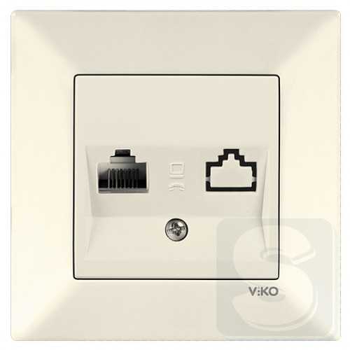 Розетка компьютерная rj45 Viko Meridian 90970232 крем