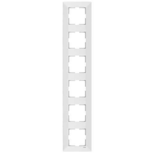 Рамка вертикальная 6-я Viko Meridian 90979026 белый