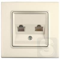Розетка компьютерная RJ45 Cat5e VIKO Linnera Крем 90401034