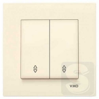 Двойной Переключатель Viko Karre 90960117 крем