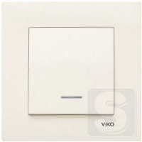 Выключатель одинарный с подсветкой Viko Karre 90960119 крем