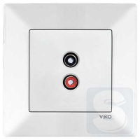 Аудиорозетка для динамиков Viko Meridian 90970037 белый