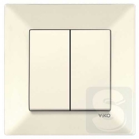 Выключатель 2-кл Viko Meridian 90970202 крем