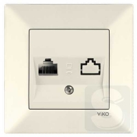 Розетка компьютерная rj45 Viko Meridian 90970232 крем